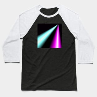 Blue and Pink Spotlights Baseball T-Shirt